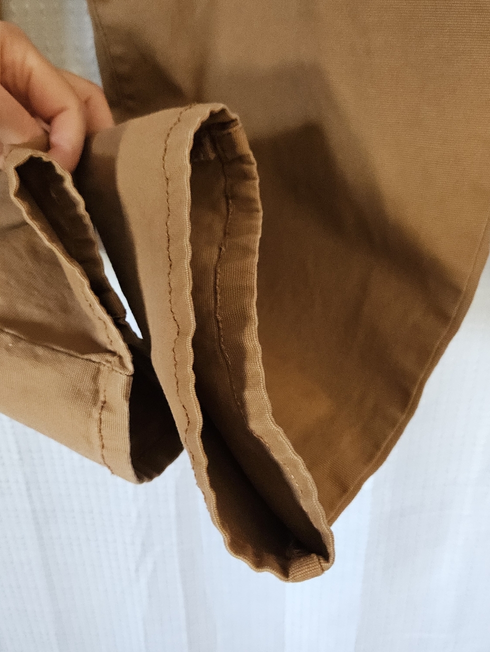 Drawstring Chinos in Tan - Picture 3 of 9